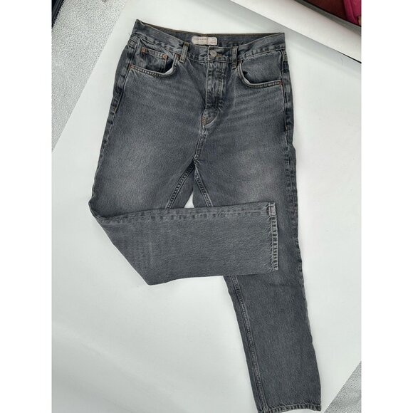 Topshop Editor Gray Denim Women's Jeans Button Fly W20 L29 - Picture 3 of 12